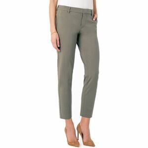 Elizabeth and James Winston Trousers Sz 0 Heather Gray Ponte Knit Ankle Pants